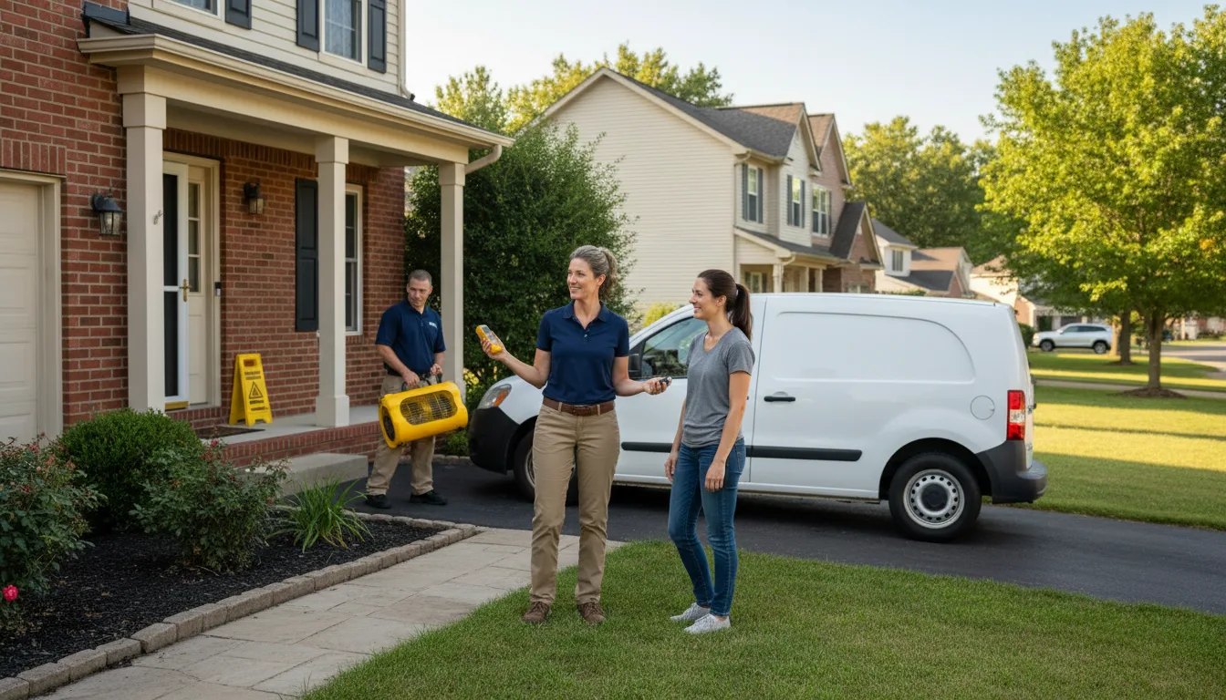 Water restoration image for Dehumidification And Cleanup Services in Valley Grove, WV